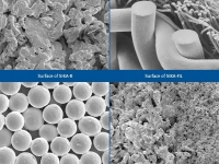 SEM view sintered porous metal products