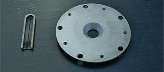 EDM machined porous Titanium